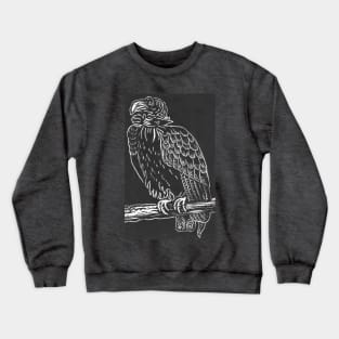 California Condor Linocut Print Crewneck Sweatshirt